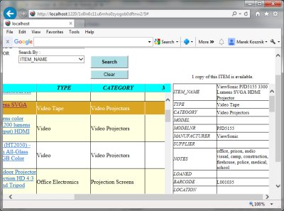 inventory tracking report sample: prison equipment catalog