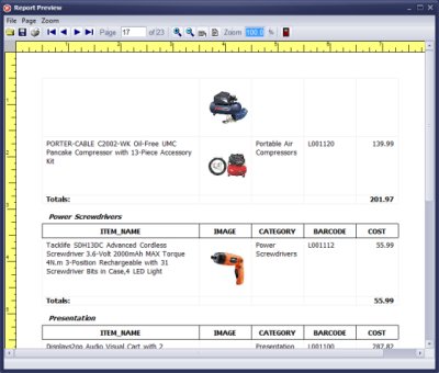 equpiment and tool trackins software print summary reports