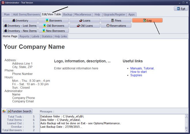 how to access data log file