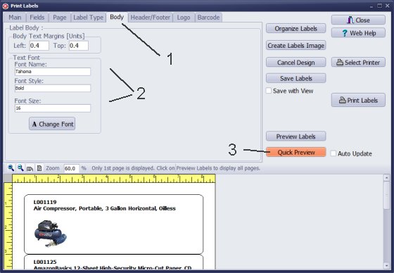 equipment simple inventory catalog