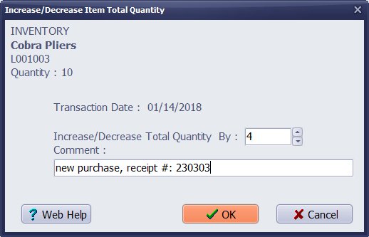 increase, decrease transaction window