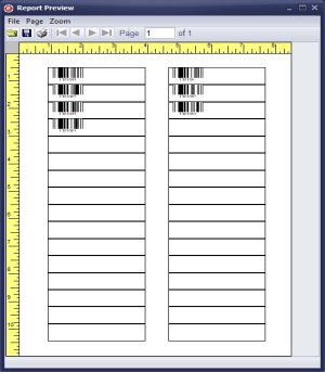 athletic equipment, print barcode labels