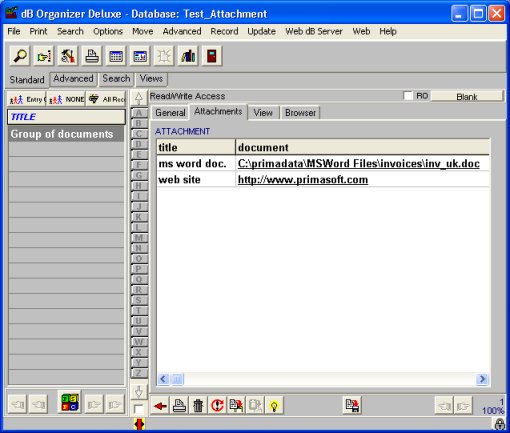 table/attachment field sample entries