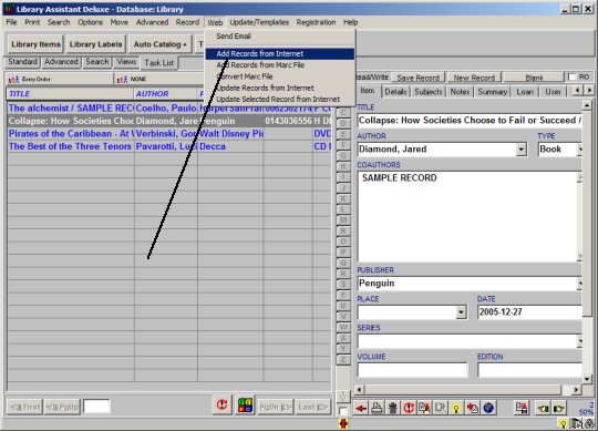 library assistant autocataloging