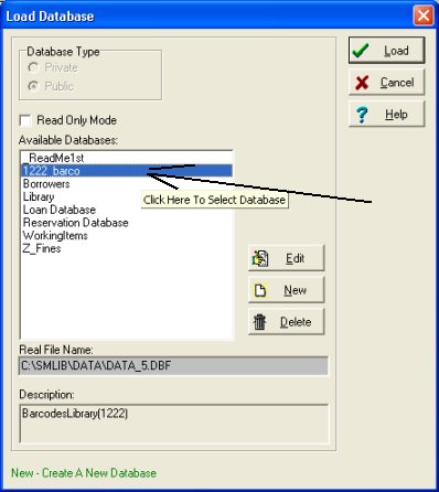 load downloaded database