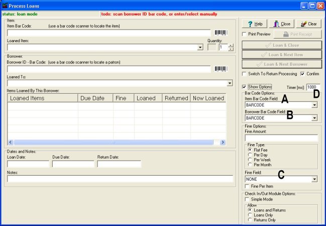 tool equipment tracking, barcode setup