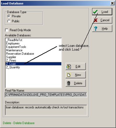 Load Loan transactions database