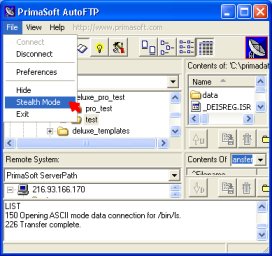 ftp stealth mode