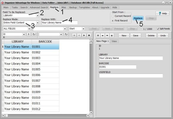 use your library name on  barcode labels