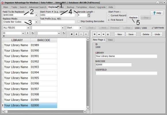 define barcodes, starting number, range