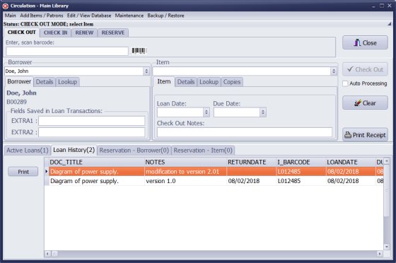 document library track document changes