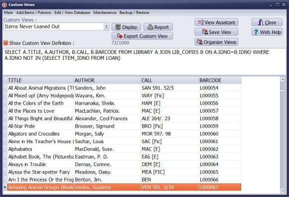 export data from custom view to spreadsheet