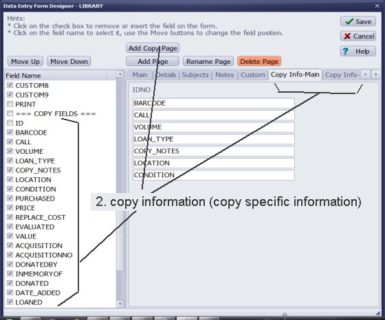 library forms library copy section