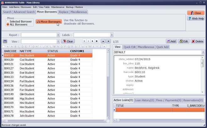 move borrowers, transfer grade 4 students