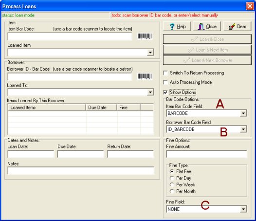 define bar code, fine parameters