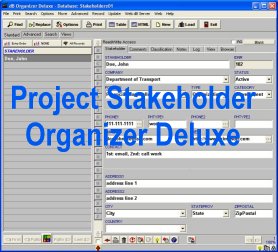 Project Stakeholder Organizer Deluxe screenshot