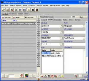 Request Organizer Deluxe software