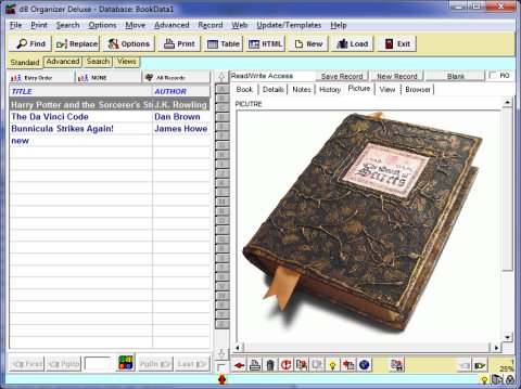 Book, Small Library software, enter book covers, images