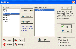 filter business data