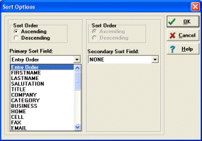 sort database