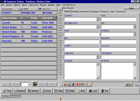 coin software enter data