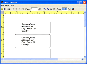 contact software print labels preview