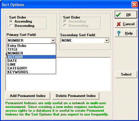 digital documents, sort records