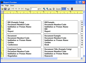 document manager, print labels