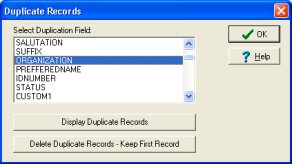 eliminate duplicate records