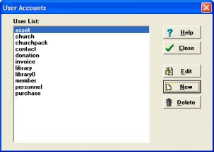multiuser, user account list