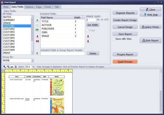 handy library define reports