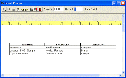 Hardware software report preview