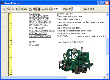 Hardware software report preview