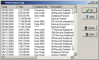 Home Records software, edit lists