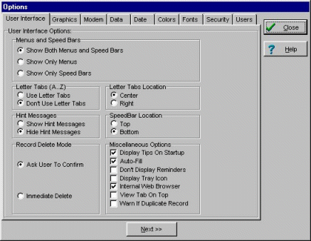 Home Records software option