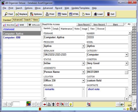 Inventory software solution template