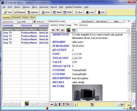 Inventory software solution template