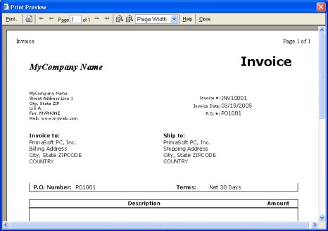 invoice