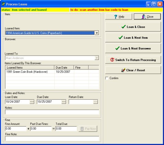 stand alone check in, check out transaction module