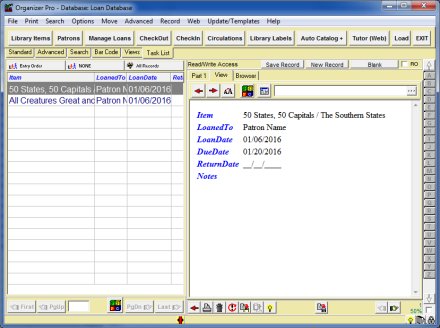 library circulation transactions