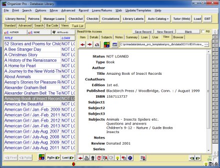 library software, browser viewer