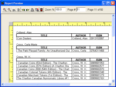 libray software, report by author