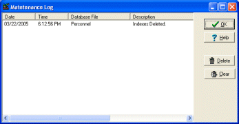 database activity log