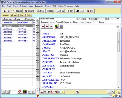 personnel software browser viewer