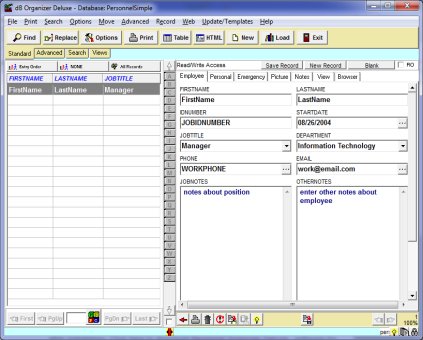 personnel software simple
