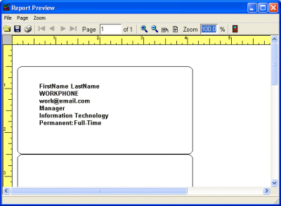 personnel software preview labels