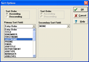 personnel software sort