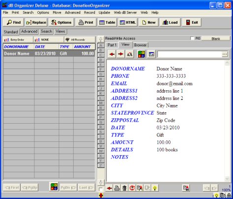 view record