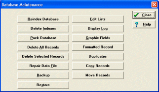 backup, restore, move, delete records