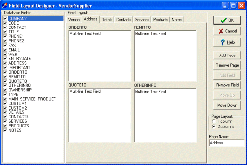 modify, customize database